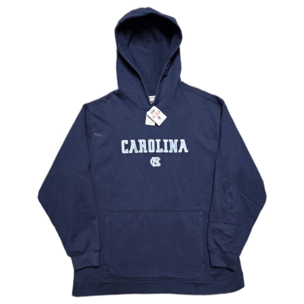 Deadstock VTG North Carolina Tar Heels‎ Hoodie Sweatshirt Mens L Foot Locker